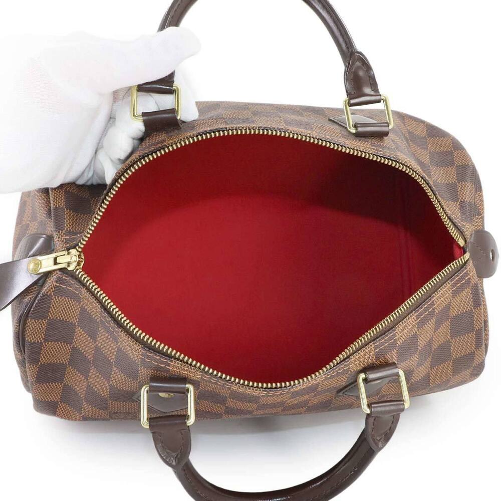 LOUIS VUITTON Authentic Brown Damier Speedy 30 Boston Bag - Picture 6 of 9